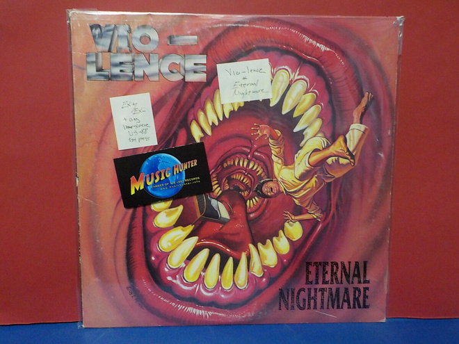 VIO-LENCE - ETERNAL NIGHTMARE EX+/EX- U.S -88 1ST PRESS LP