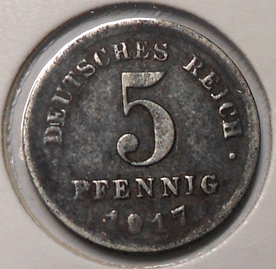 Saksa. 5 pfennig 1917G.