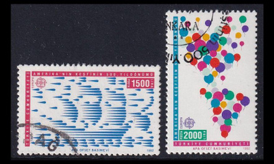 Turkki 2947-8 o Europa Amerikan löytäminen (1992)