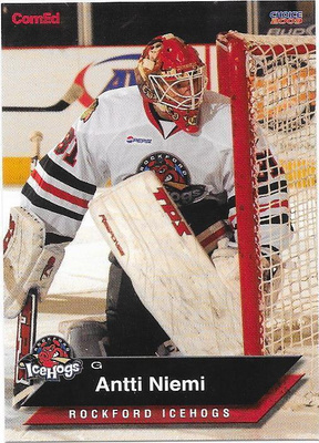 2008-09 Rockford IceHogs #21 Antti Niemi Pelicans farmi MV