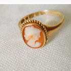 Camee Kultasormus v.1940 koko 17,5-18 - pikkukuva 5