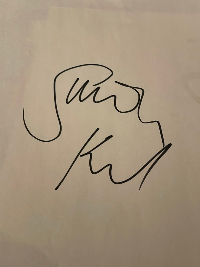 Simon Kirke nimikirjoitus paperilla