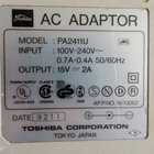 Toshiba 15 V kannettavan virtalähde - pikkukuva 3