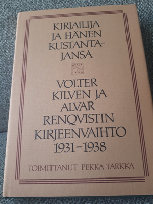 Kirjailija ja hänen kustantajansa -Volter Kilven kirjeen...-