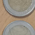 Suomi 2kpl 2005 2€ pientä valu vikaa - pikkukuva 1