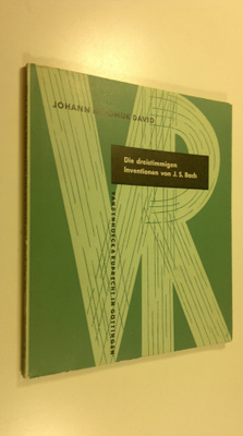 Johann Nepomuk David : Die drestimmigen inventionen von J...