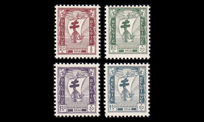Belgia 1047-50 ** Tuberkuloosi (1956)