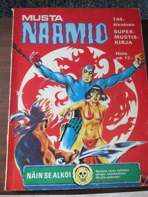 Mustanaamio super-mustis-kirja vuodelta 1975