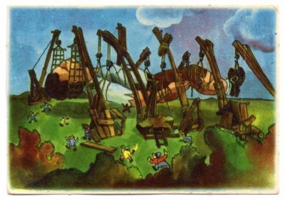 Sagokonst 6 / SATUNELKKU: Gulliver - miestä viedään. 1950-l.