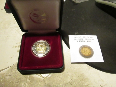 2009 Belgia 2€ proof emu