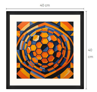 Uusi uniikki abstrakti art print taulu 40 cm x 40 cm