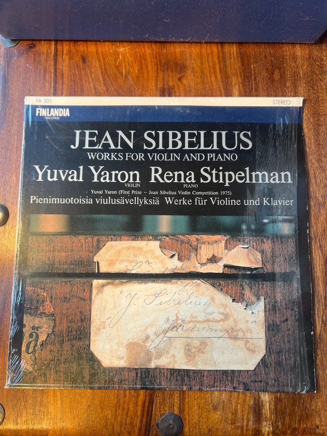 Jea Sibelius - Works For Violin And Piano lp