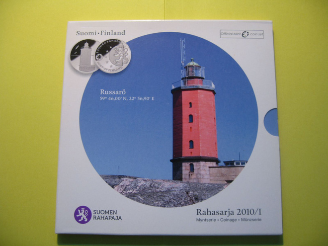 Suomi euro rahasarja 1c-2e BU - 2010 / I Russarö