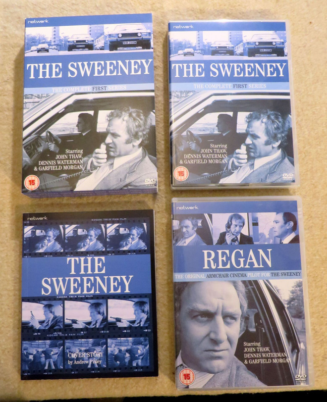 THE SWEENEY 4DVD + KIRJA + Pilottileffa: REGAN  (John Thaw)