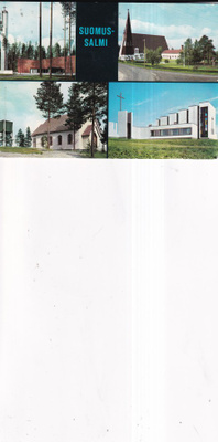 Suomussalmi, sommitelmakortti , mm:  kirkko .    b710