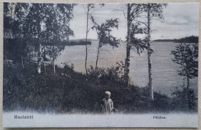 Ruolahti Päijänne postikortti+negatiivi