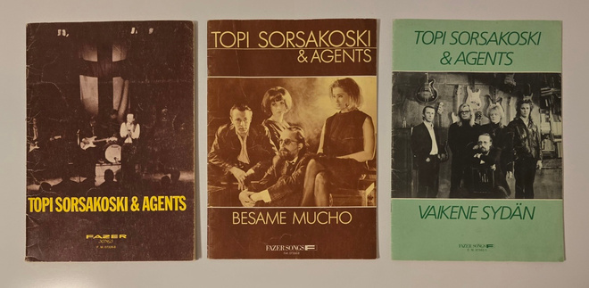 3 x Topi Sorsakoski & Agents nuottivihko