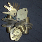 VINTAGE lukot ja avaimet 8 kpl CHICAGO Lock & CO - pikkukuva 3