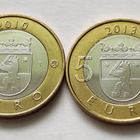 Suomi 5 eur, maakuntaraha+maakuntien rakenn. Satakunta, unc - pikkukuva 4