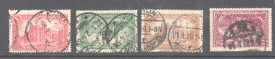 Saksa 1920 Mi 112- 115 (2)