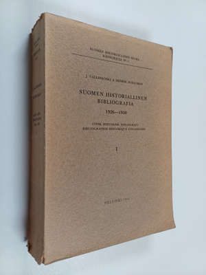 Jorma Vallinkoski : Suomen historiallinen bibliografia 19...