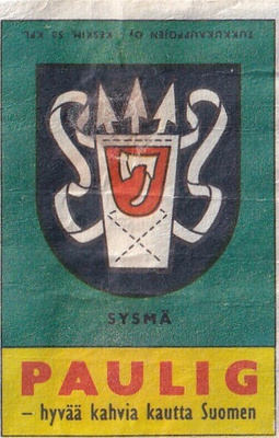Sysä. vaakuna. Paulig.  s91