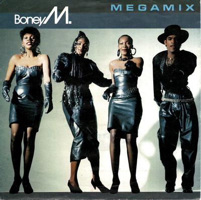 BONEY M: Megamix / Rasputin (Re-Mix) 7" kannet