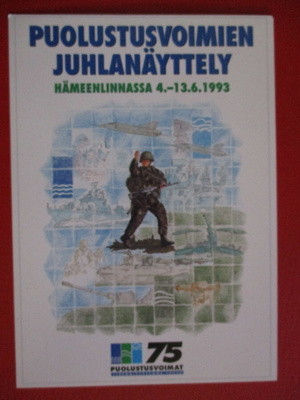 POSTIKORTTI - PUOLUSTUSVOIMIEN JUHLANÄYTTELY -93 (K12-S126)