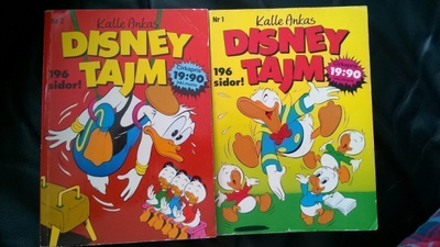 2 x kalle ankas disneytajm
