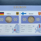 2€ 2015 Saksa + Suomi Monetan erikoissarja UNC - pikkukuva 1