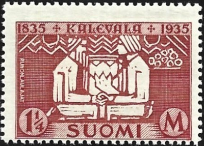 1935 Kalevalan 100-vuotisjuhla 1 1/4 mk ** LaPe 191
