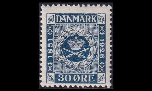Tanska 155 ** Postimerkinjuhlavuosi 30 öre (1926)