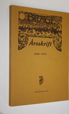 red. Bo Lönnqvist : Brage : årsskrift 1958-1973