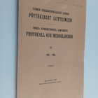 Suomen kirkkohistoriallisen seuran pöytäkirjat liitteinee... - pikkukuva 1
