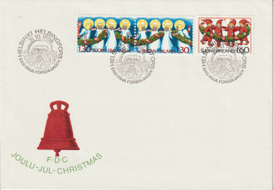 1986 Joulu-merkkien FDC-kirje