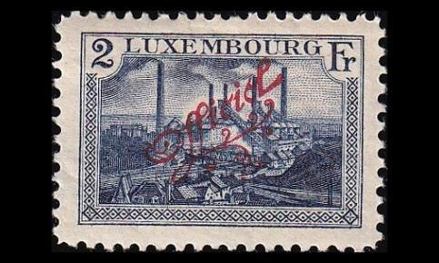 Luxemburg 125 * Virkamerkki maisema 2 Fr (1922)