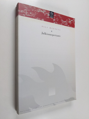 Olli Mäenpää : Julkisuusperiaate (tekijän omiste)
