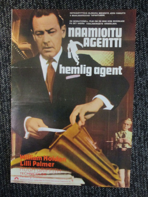 Naamioitu agentti (1962) - vanha elokuvajuliste
