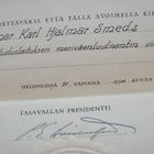 Nimityskirja Pres. Svinhufvud + Kenraali Sihvo Nimmari 1931 - pikkukuva 2