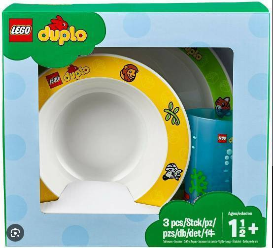LEGO DUPLO CHILDS BOWL AND CUP SET  - HEAD HUNTER STORE.