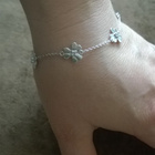 Uusi. 925 hopeinen kaunis kukkakuvio korusetti. IceSilver - pikkukuva 4