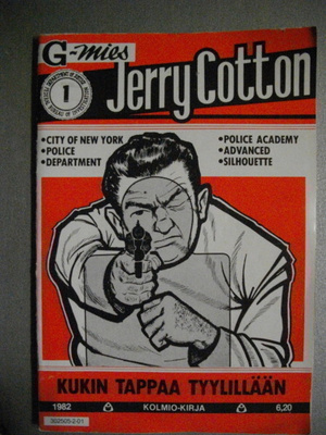 Jerry Cotton 1/1982: Kukin tappaa tyylillään (16.3)