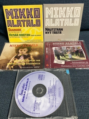 5 X MIKKO ALATALO CDS (NAUTITAA NYT TÄSTÄ,JUSSI SYREN...