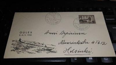 Oulu Oulex FDC kuvakuori 26/10