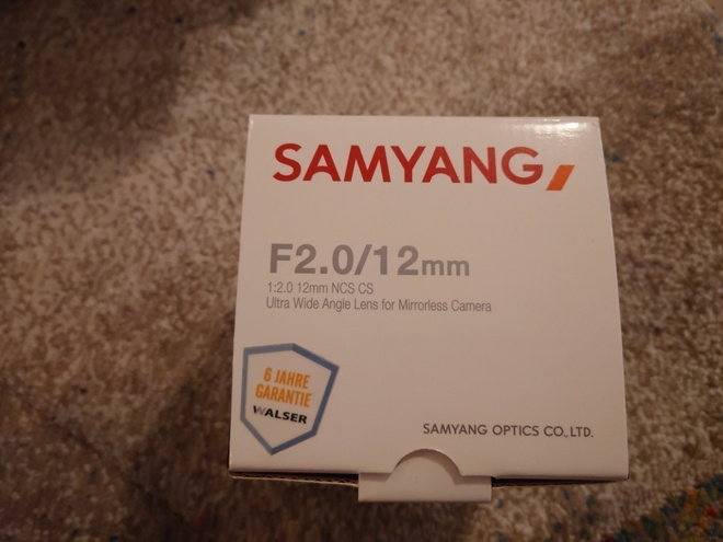 samyang 12mm f2.0 sony E-mount