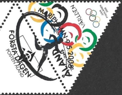 Åland 2008  Olympialaiset  välilöpari logo EPL LaPe 293
