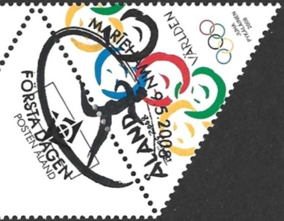 Åland 2008  Olympialaiset  välilöpari logo EPL LaPe 293