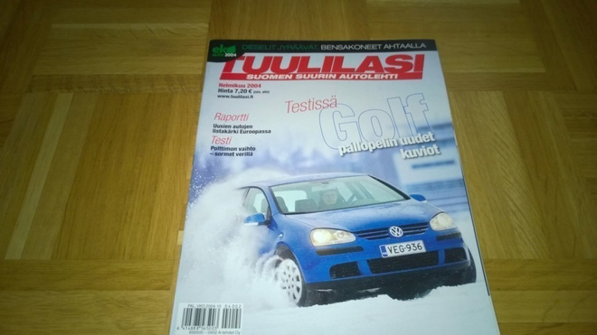 Tuulilasi helmikuu 2004. Koeajo Volkswagen Golf
