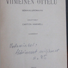 Kaksoissidos: Carton Maxwell & W. Vettewinkel. Oulu 1920. - pikkukuva 2