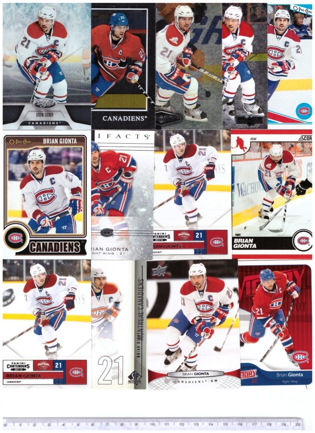 13 x BRIAN GIONTA Montreal Canadiens